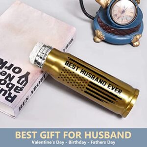 Best Husband Ever 17oz Stainless Steel Bullet Tumbler - Gifts for Him, Husband Gifts from Wife - Gifts for Husband for Anniversary, Husband Birthday Gift, Husband Christmas Gifts