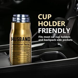 Best Husband Ever 17oz Stainless Steel Bullet Tumbler - Gifts for Him, Husband Gifts from Wife - Gifts for Husband for Anniversary, Husband Birthday Gift, Husband Christmas Gifts