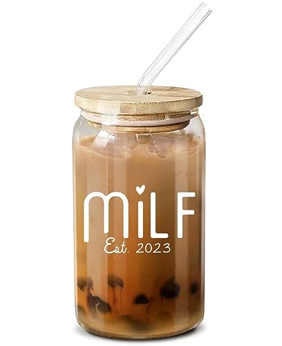 NewEleven New Mom Gifts For Women - Gifts for New Mom - Postpartum Gifts, Pregnancy Gifts For First Time Mom, Expecting Mom, Mom To Be, Pregnant Mom, After Birth Women - 16 Oz Coffee Glass