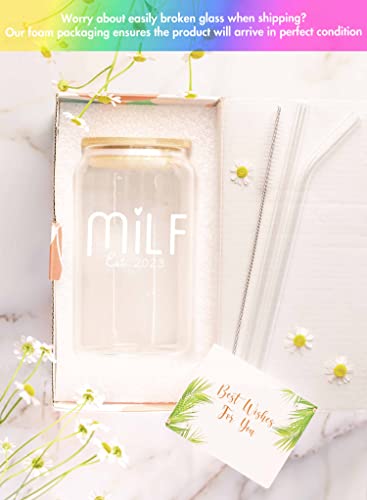 NewEleven New Mom Gifts For Women - Gifts for New Mom - Postpartum Gifts, Pregnancy Gifts For First Time Mom, Expecting Mom, Mom To Be, Pregnant Mom, After Birth Women - 16 Oz Coffee Glass