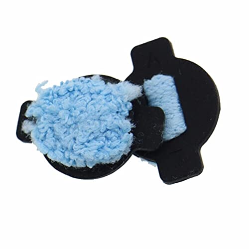 TECKEEN 5Pcs Robotic Wet Sponges Water Wick Cap Kit for iRobot for Braava 380 380t 320 Mint 4200 4205 5200 5200C