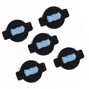 TECKEEN 5Pcs Robotic Wet Sponges Water Wick Cap Kit for iRobot for Braava 380 380t 320 Mint 4200 4205 5200 5200C