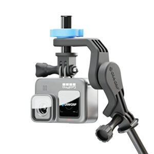 gravgrip v2 extension pole bundle - hydraulic leveling mount for action camera, gopro, dji, insta360 - pocket-sized leveler, gimbal, jib