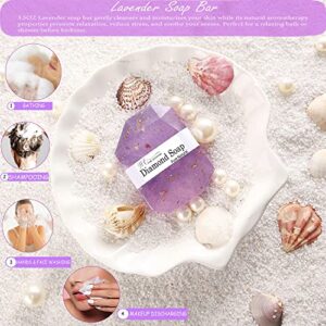 Get Well Soon Gifts for Women, 13pcs Lavender Filled & Scented Get Well Soon Gift Basket, Get Well Gifts for Women after Surgery Thinking of You & Wishing You a Speedy Recovery Care Package for Women