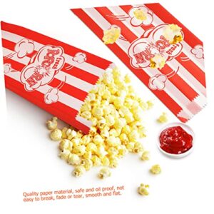 Yardwe 100pcs Popcorn Popcorn Packaging Bag Mini Food Containers Mini Containers Mini Snack Containers Movie Night Popcorn Bowl Paper Chicken Box Concession Popcorn Bags Popcorn Supply