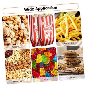 Yardwe 100pcs Popcorn Popcorn Packaging Bag Mini Food Containers Mini Containers Mini Snack Containers Movie Night Popcorn Bowl Paper Chicken Box Concession Popcorn Bags Popcorn Supply