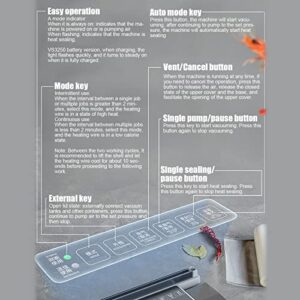 Cosiki Sealing Machine, Leak Proof Food Packing Machine 170W 5mm for Home Use (US Plug 110V)