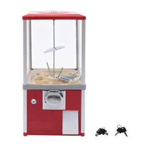 Vending Machine, 21in Candy Gumball Machine, Huge Load Capacity Coin Gumball Bank, Candy Vending Machine for 1.1-2.1inch Gadgets, for Game Stores Retail Stores Red