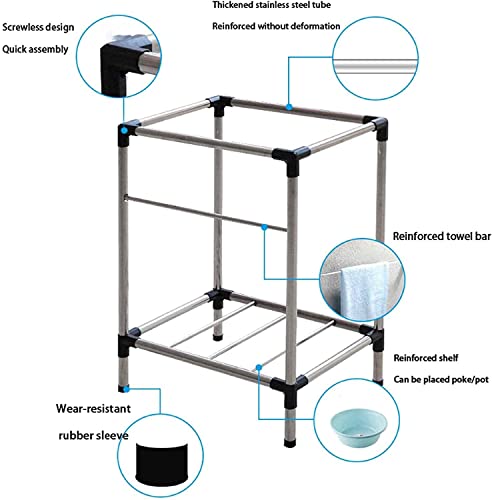 LANADO Kitchen sink, stainless steel sink for laundry, simple household laundry sink with faucet, suitable for hotel restaurant kitchens