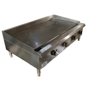 commercial griddle manual 48" countertop natural gas - 120000 btu nsf cd-mg48