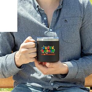 YACO STORE 14oz Mug- SuperDaddio | Gifts for Dad Who Wants Nothing - Dad Gifts from Daughter Son - Birthday Gifts for Dad - Step Dad Gifts - Best Dad Ever Gifts - Super Mario Gifts