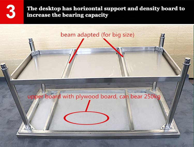 24"x48" Stainless Steel Work Table with Backsplash