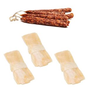 DAUERHAFT Drying Sausage Casing, Unbreakable Sheep Casing 10 Pcs Easy to Storage 10 Sticks Per Pack Convenient to Use Individually Packaged for Cooking