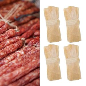 DAUERHAFT Drying Sausage Casing, Unbreakable Sheep Casing 10 Pcs Easy to Storage 10 Sticks Per Pack Convenient to Use Individually Packaged for Cooking