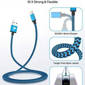 iPhone Charger [Apple MFi Certified] 3Pack 6FT Lightning Cable Nylon Braided iPhone Charging Cable Fast Charging iPhone Charger Cord Compatible with iPhone 14 13 12 11 Pro Max XR XS X 8 7 6 Plus SE