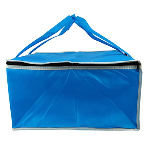 Mobestech Insulated Pizza Bags for Food Delivery, Pizza Carrier Insulated Bags Food Storage Delivery Bags 13.76 x 13.76 x 8.65 (Blue)