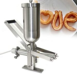 Xuthusman 5L Manual Donuts Filler Waffle Maker Commercial Churros Machine Stainless Steel Silver