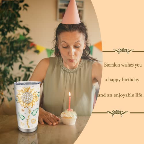 Biomlon 50th Birthday Gifts for Women/Men Tumblers 20oz, Womens 50th Birthday Gift Ideas Mug, 1973 Birthday Gifts for Women Cup, Cool Funny Gifts for 50 Year Old Woman, 50 Year Old Gifts for Women