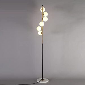 N/A LED Living Room Standing Lamp Bedside Lights Home Deco Lighting Glass Ball Fixtures Nordic Bedroom Floor Lamps