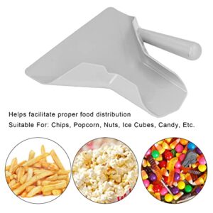 French Fry Scooper, Commercial Plastic French Fry Scoop with Right Handle French Fries Shovel Quick Fill Tool for Food Bags Boxes, Snacks