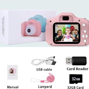 Kids Camera,Toddler Camera for Kids 3-8 Years Old, Toy Gifts for Boys and Girls,Portable Birthday Gifts for 3 4 5 6 7 8 Year Old, Rechargeable 1080P Digital Video Cameras with 32GB SD Card