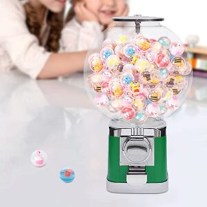 Freestanding Vending Machine Lockable Large Capacity Candy Gumball Dispenser Machine Classic Gumball Bank Commercial Vending Machine for Kids Child Birthday Christmas Party, Green