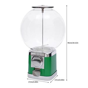 Freestanding Vending Machine Lockable Large Capacity Candy Gumball Dispenser Machine Classic Gumball Bank Commercial Vending Machine for Kids Child Birthday Christmas Party, Green