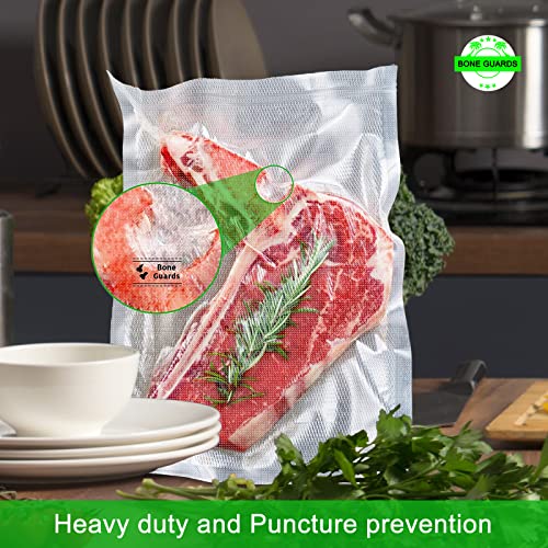 Vacuum Sealer Bags For Food Storage, Seal a Meal Bags,Vacuum Rolls 100 Pcs 8" X 12", BPA Free Heavy Duty Perfect for Sous Vide Cooker