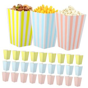 60 Pcs Popcorn Boxes Carton Mini Treat Boxes Mini Plastic Containers Popcorn Cups Disposable Movie Popcorn Holder Popcorn Container Popcorn Boxes for Party Popcorn Buckets Large