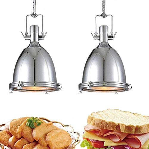 Adjustable Heat Lamp Commercial Food Warmer Stainless Steel Buffet Heat Lamp, Cafeteria Heating Light Height Adjustment