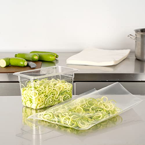 Restaurantware Fresh Hero 16 x 12 Inch Vacuum Sealer Bags, 1000 BPA-Free Food Storage Bags - 4 mil Thick, Microwavable, Clear Plastic Sous Vide Bags, Freezable, For Storing Food Or Sous Vide Cooking