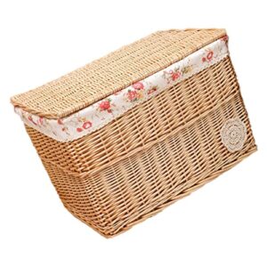 cabilock box bedroom cube desktop bin bathroom and clothes cosmetic rectangular printed rectangle with for flower liner storage rattan woven lid container organizer clo wicker
