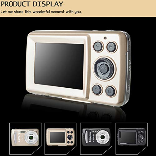 Xiaokeis Digital Camera for Kids Teens Boys Girls Adults, 2.4 Inch Display 16mp Zoom Recording Portable Shooting Digital Camera(Black)
