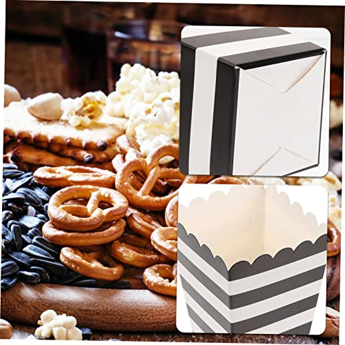 ULTECHNOVO 96 Pcs Popcorn Boxes Popcorn Box Snack Container Cupcake Toppers Cupcakes Containers Party Popcorn Containers Popcorn Treat Boxes Movie Theater Popcorn French Fries Boxes Hat