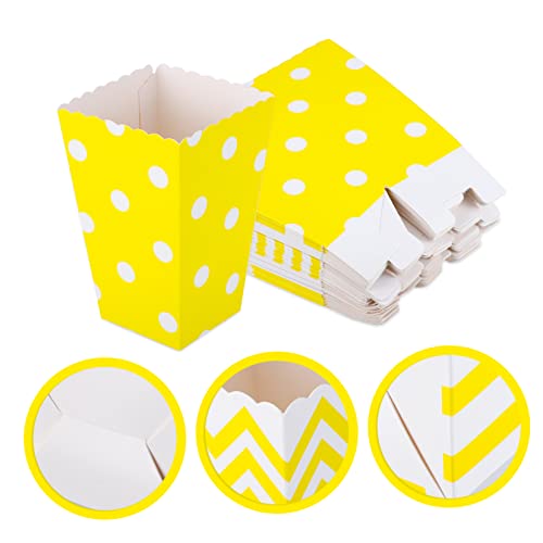 STOBOK 48pcs Popcorn Boxes Popcorn Box Containers for Food Disposable Containers Candy Containers French Fries Cups Theater Popcorn Box Charcuterie Cups Paper Popcorn Bowls for Mini