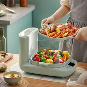 ZGJHFF Multifunctional Heat Preservation Breakfast Machine Electric Food Steamer Reservation PP Material Double Layer