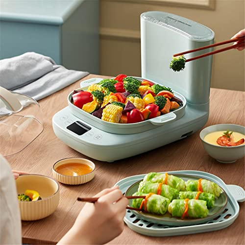 ZGJHFF Multifunctional Heat Preservation Breakfast Machine Electric Food Steamer Reservation PP Material Double Layer