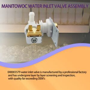 2023 Upgrade 040003579 33129042 Ice Machine Water Inlet Valve Assembly（OEM）115/120V 60Hz 5W For Manitowoc Ice Machine Parts 2-Year Warranty