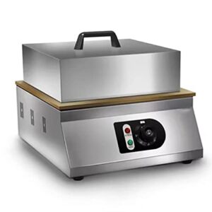commercial electric souffle machine, dorayaki pancake souffle maker machine, temperature range: 50-250°, with stainless steel cover, for restaurants, bakeries, dessert shops