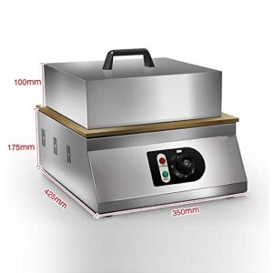Commercial Electric Souffle Machine, Dorayaki Pancake Souffle Maker Machine, Temperature Range: 50-250°, with Stainless Steel Cover, for Restaurants, Bakeries, Dessert Shops