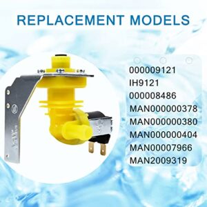 000009121, 000008486, IH9121 Water Inlet Valve Compatible With manitowoc Ice Machines，220/240V 50/60Hz 6W Fits I, ID, IR, IT, IY, QCA, QFA, QY, SD and SY Series Machines,etc-1 Year Warranty