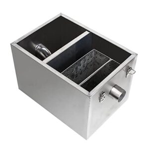 Kitchen Maintenance with Our Stainless Steel Grease Trap Set - Removable Baffles Detachable Design and Easy Cleaning for Restaurant Equipment and Wastewater Management