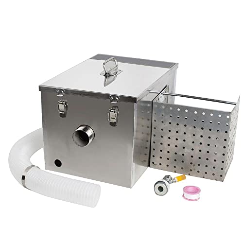 Your Restaurant Kitchen with Our Stainless Steel Grease Trap Interceptor Set - Detachable Design Removable Baffles and Easy Cleaning for Efficient Wastewater Management