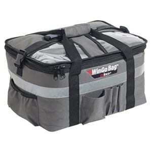 winco bgdb-1616 insulated food delivery bag, backpack, gray