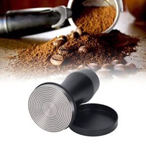 Calibrated Coffee Tamper, Spring Loaded Tamper Aluminum Alloy Ergonomic Handle for Home (53 Thread Bottom)