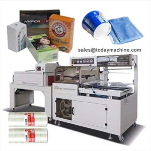 Automatic sealing and cutting packaging of cuff-type film shrink sachet cosmetic face mask machine of PE film shrink