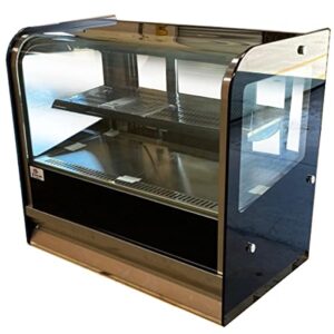 bakery display cooler case counter top desktop vertical commercial refrigerator pastry deli 36" glass nsf etl ul-st530a