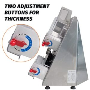 Hakka Pizza Dough Roller Sheeter - Adjustable Thickness and Size, Transparent Covers, 304 Stainless Steel, 370W, 110V