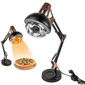duebel heat lamp for food, pretzel warmer, portable catering food warmer for buffet, catering, restaurant, parties, holidays and entertaining, concession stand supplies