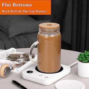 ANOTION Glass Cups 4 Packs, 16oz Coffee Cups with Lids and Glass Straws Coffee Mugs Clear Tumbler With Handle Glassware Drinking Glasses Set for Hot/Cold Coffee Latte Tea Chocolate Juice